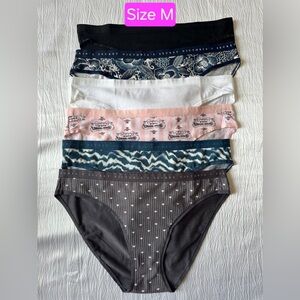 Victoria's Secret Panties Set - Black, White, Pink, Blue 6 pieces